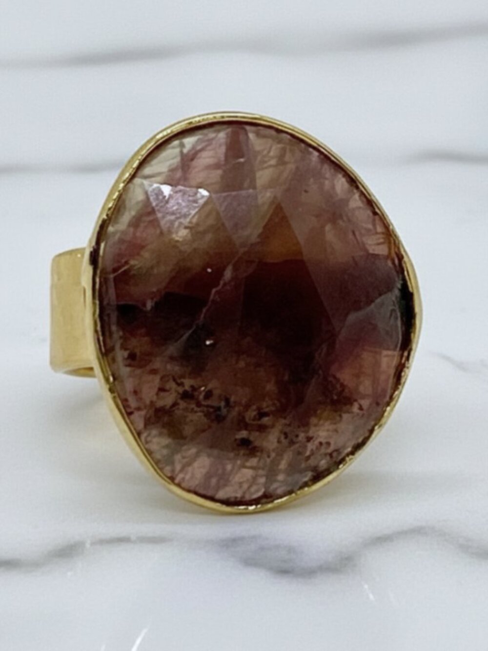 Rose-Cut Tourmaline Ring - Picture 5 of 6